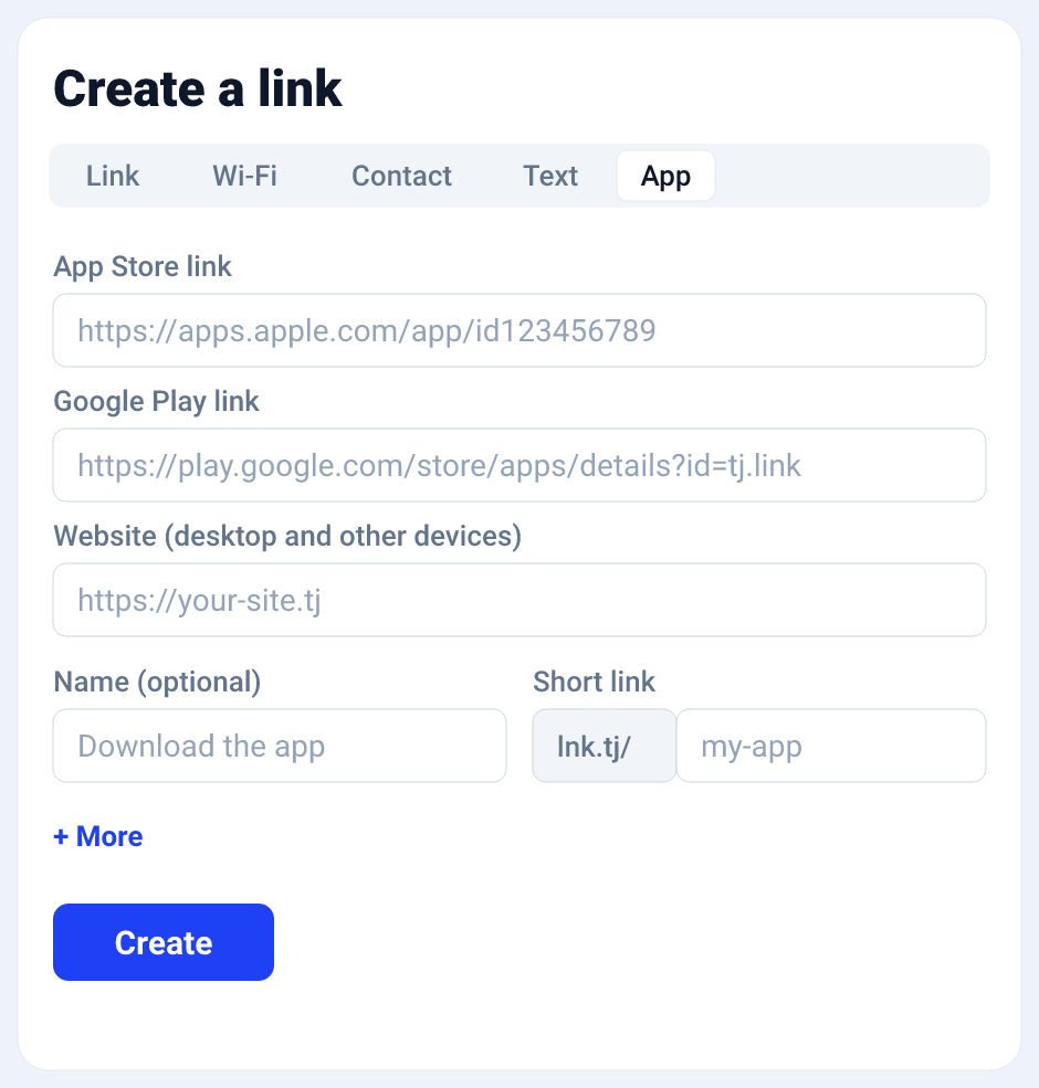 App-download deep link